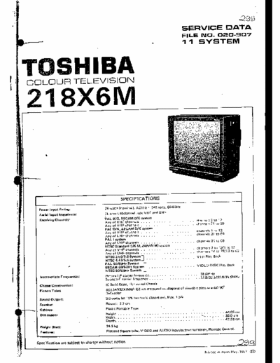 Toshiba 218X6M TOSHIBA 218X6M